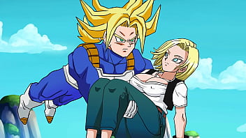 Trunks vs. Android 18 